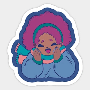 The Happy Woman Sticker